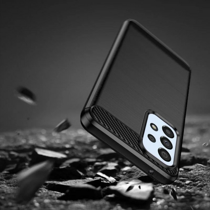 Silikonski ovitek "carbon" za Samsung Galaxy A23 4G/5G - Črna – Techsuit