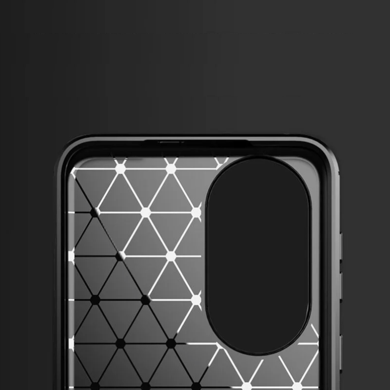 Silikonski ovitek "carbon" za Huawei P50 - Črna – Techsuit