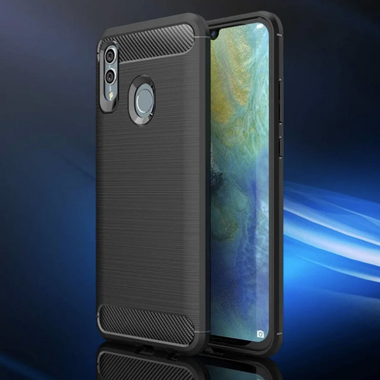 Silikonski ovitek "carbon" za Huawei P Smart 2019 - Črna – Techsuit – Črna / TPU silikon