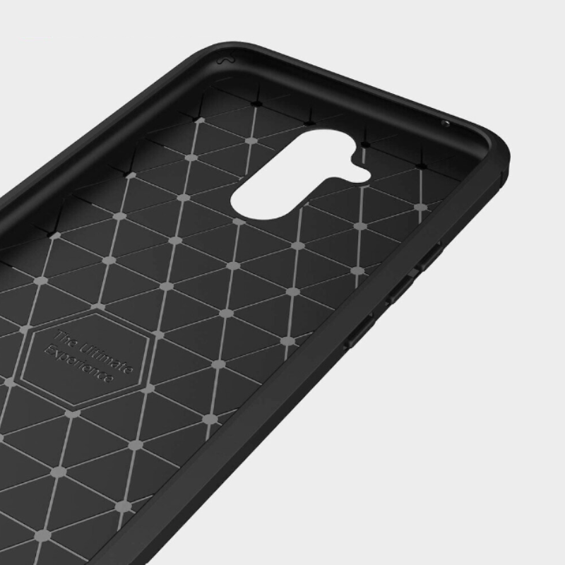 Silikonski ovitek "carbon" za Huawei Mate 20 Lite - Črna – Techsuit