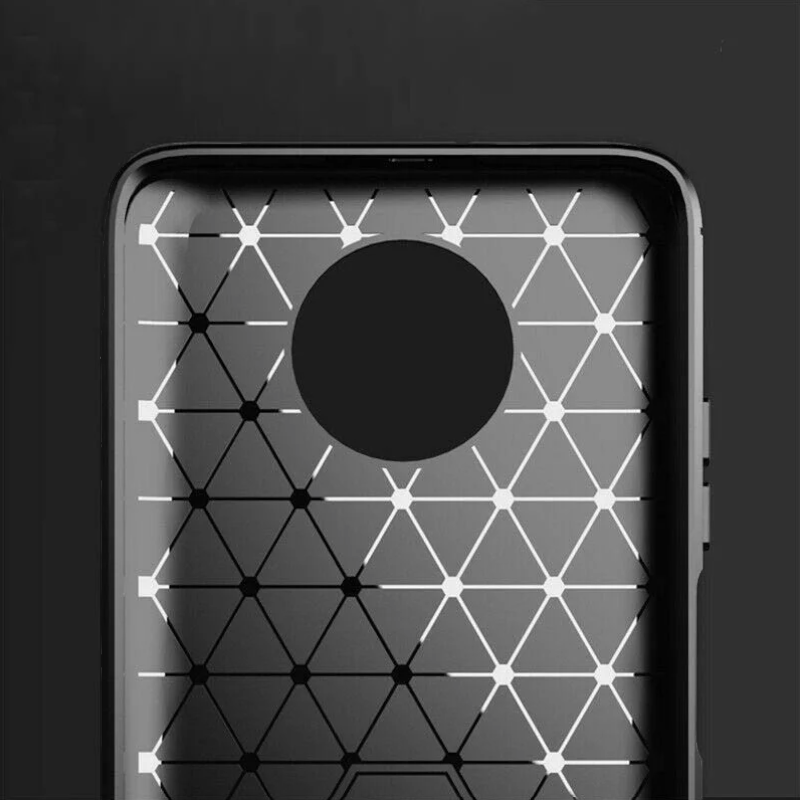 Silikonski ovitek "carbon" za Xiaomi Redmi Note 9T - Črna – Techsuit