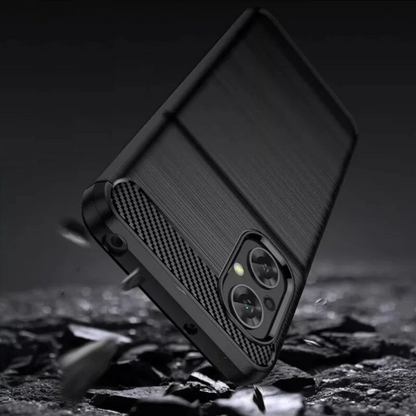 Silikonski ovitek "carbon" za Xiaomi Poco M5 - Črna – Techsuit