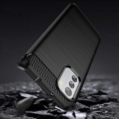 Silikonski ovitek "carbon" za Nokia G11 - Črna – Techsuit
