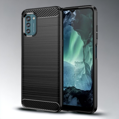 Silikonski ovitek "carbon" za Nokia G21 - Črna – Techsuit – Črna / TPU silikon