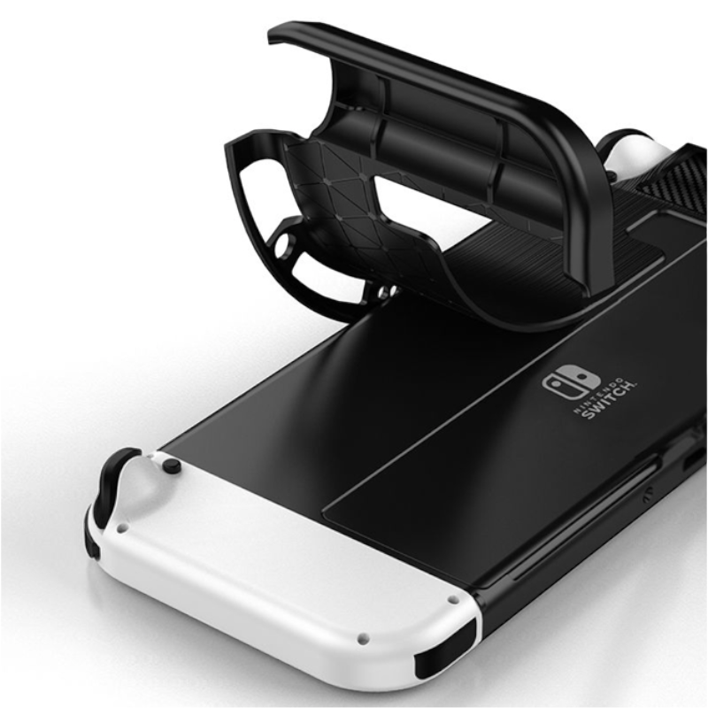 Silikonski ovitek "carbon" za Nintendo Switch OLED - Črna – Techsuit