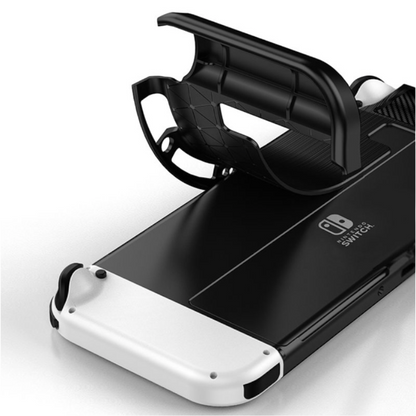 Silikonski ovitek "carbon" za Nintendo Switch OLED - Črna – Techsuit