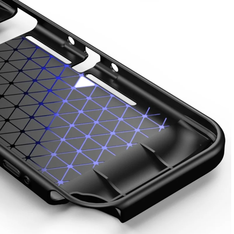 Silikonski ovitek "carbon" za Nintendo Switch Lite - Črna – Techsuit