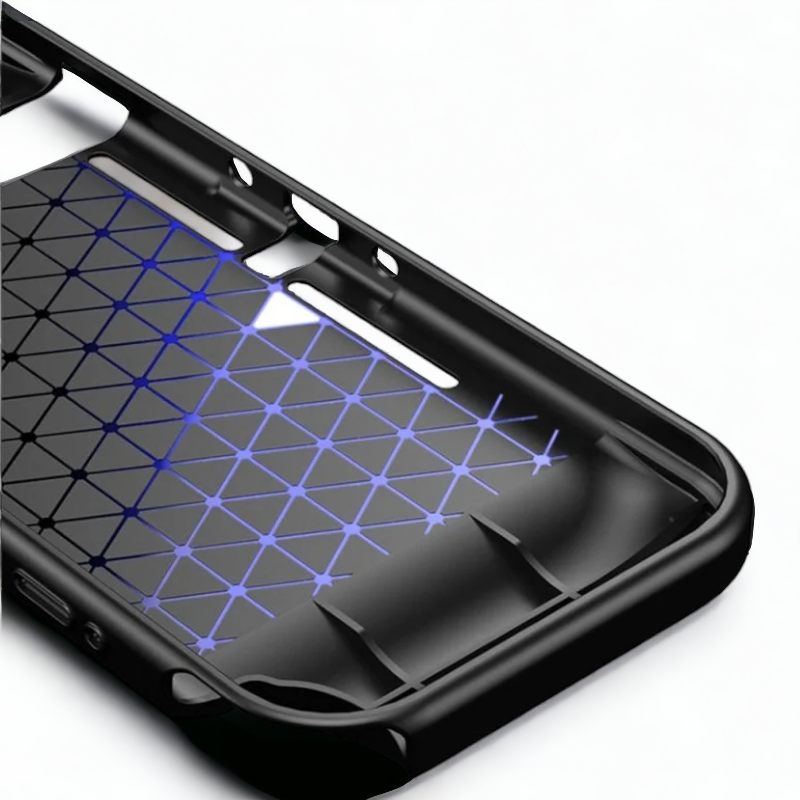 Silikonski ovitek "carbon" za Nintendo Switch - Črna – Techsuit