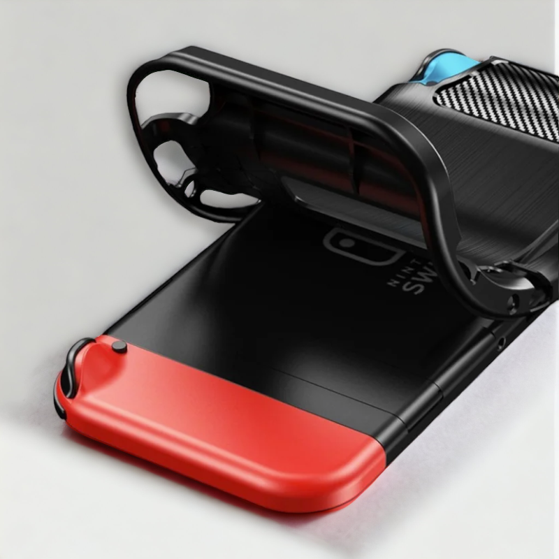 Silikonski ovitek "carbon" za Nintendo Switch - Črna – Techsuit