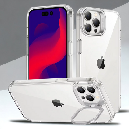 Silikonski ovitek "Kickstand" za iPhone 13 – ESR – Prozorna / PC + TPU silikon
