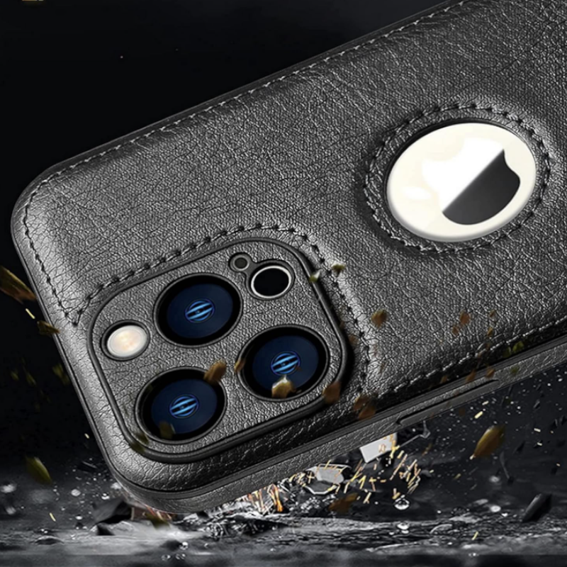 Ovitek "Leather" za Samsung Galaxy S22 Ultra – Infostyle – Temno modra / Umetno usnje + TPU silikon