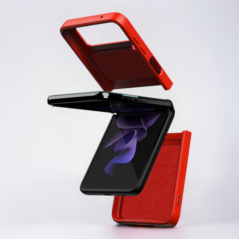 Silikonski ovitek "Ring" za Samsung Galaxy Z Flip 3 – Infostyle – Svetlo modra / PC