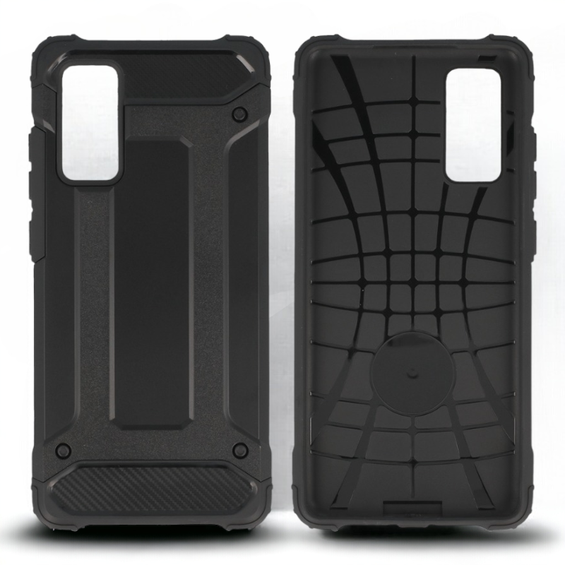 Silikonski ovitek "armor carbon" za Xiaomi Redmi Note 10 5G - Črna – Infostyle