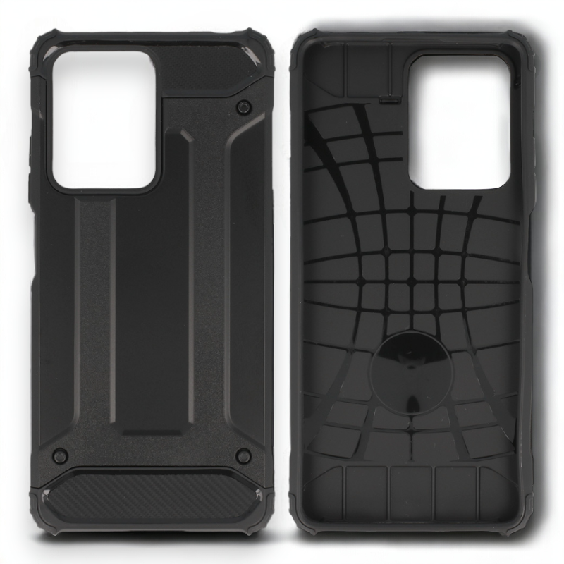 Silikonski ovitek "armor carbon" za Xiaomi Poco X5 Pro - Črna – Infostyle
