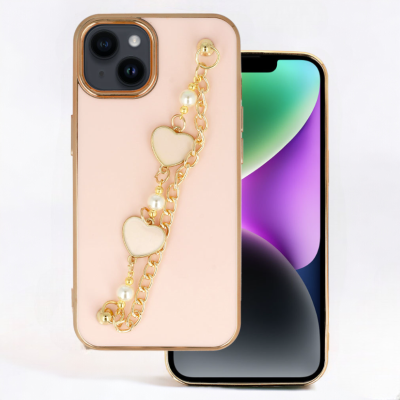 Ovitek "Trend" za iPhone 14 – Infostyle – Svetlo roza / PC + TPU silikon
