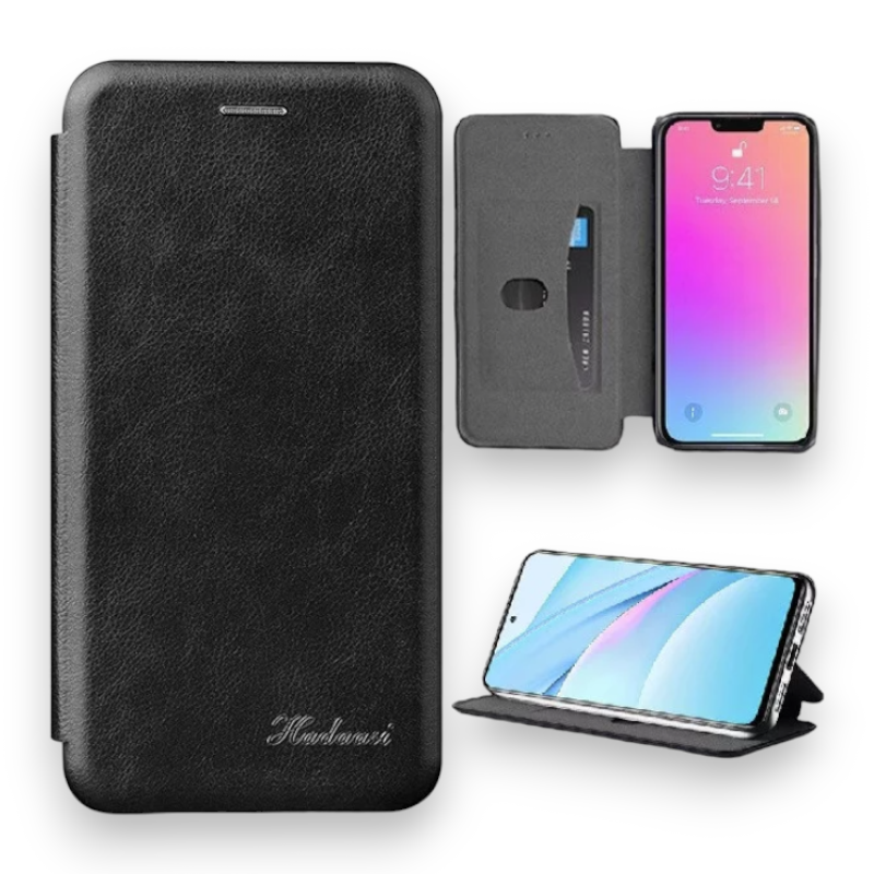 Preklopna torbica "Thin" za Samsung Galaxy S21 Ultra - Črna – Hadaasi