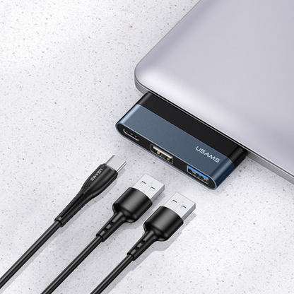 Adapter in pretvornik USB C in 2x USB v USB C – Usams