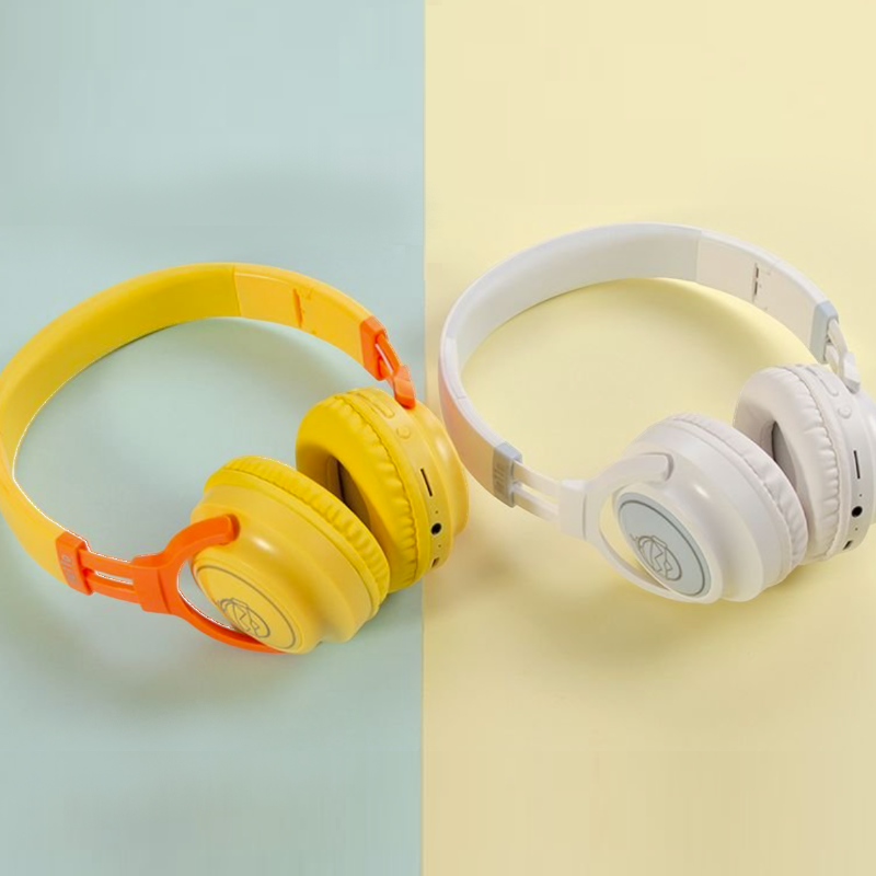 Naglavne brezžične slušalke - Hello – GJBY – Bela