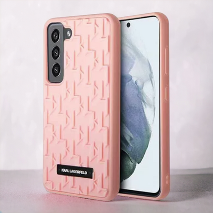 Ovitek Karl Lagerfeld "3D monogram - pink" za Samsung Galaxy S23 Plus (KLHCS23MRUPKLPP) – Svetlo roza / TPU silikon