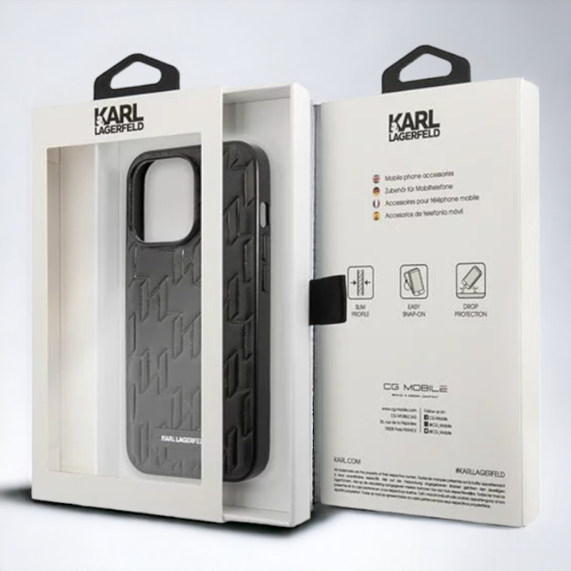 Ovitek Karl Lagerfeld "Monogram" za iPhone 13 Pro (KLHCP13LMNMP1K)