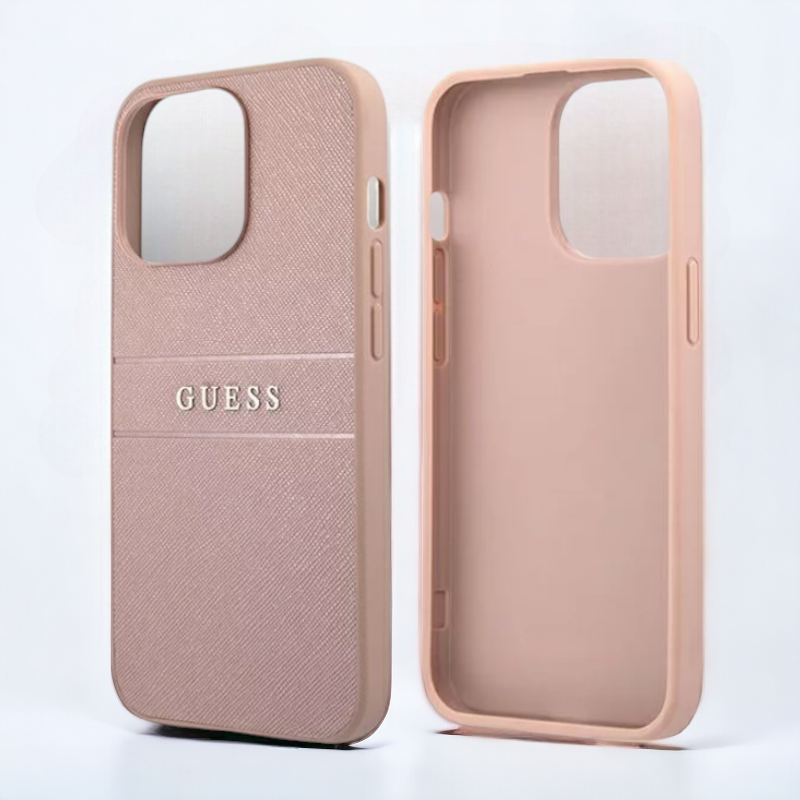 Ovitek Guess "silver pink" za iPhone 14 Pro Max (GUHCP14XPSASBPI)