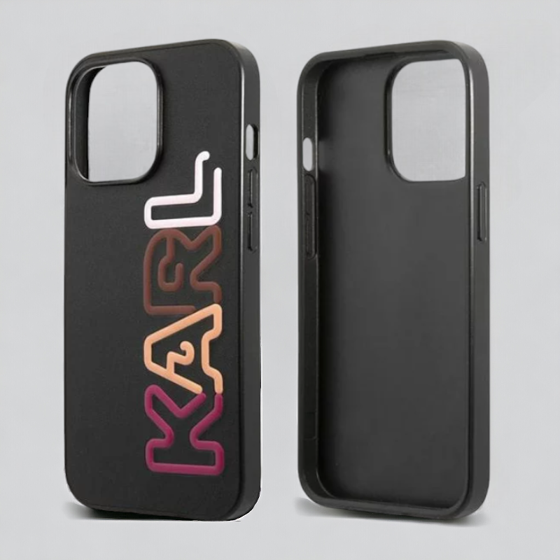 Ovitek Karl Lagerfeld "Black" za iPhone 13/14/15 (KLHCP13MPCOBK)