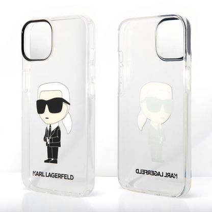 Ovitek Karl Lagerfeld "Karl Lagerfeld - transparent" za iPhone 14 Pro (KLHCP14LHNIKTCT)