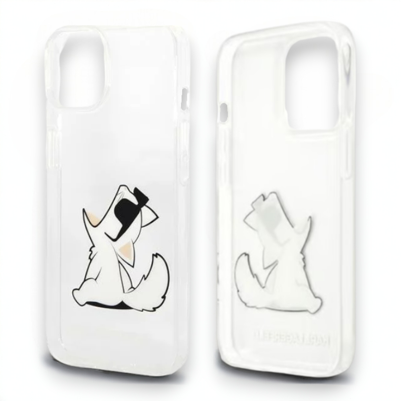 Ovitek Karl Lagerfeld "Choupette - transparent" za iPhone 14 Plus/15 Plus (KLHCP14MCFNRC)