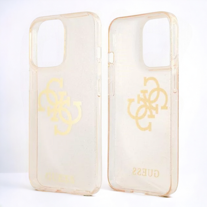Ovitek "Big 4G Full Gold Glitter" za iPhone 14 Plus/ 15 Plus (GUHCP14MPCUGL4GGO) – Guess