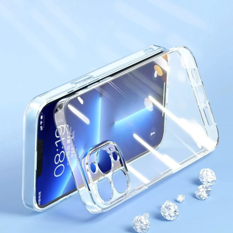 Silikonski ovitek "Clear" za iPhone 15 Pro (2mm) - Prozoren – Infostyle – Prozorna / Silikon