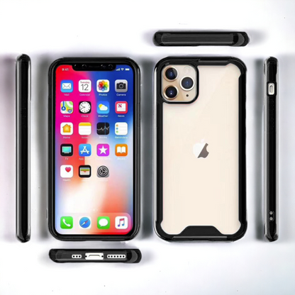 Silikonski ovitek "Acrylic" za iPhone 13 Pro - black – Infostyle