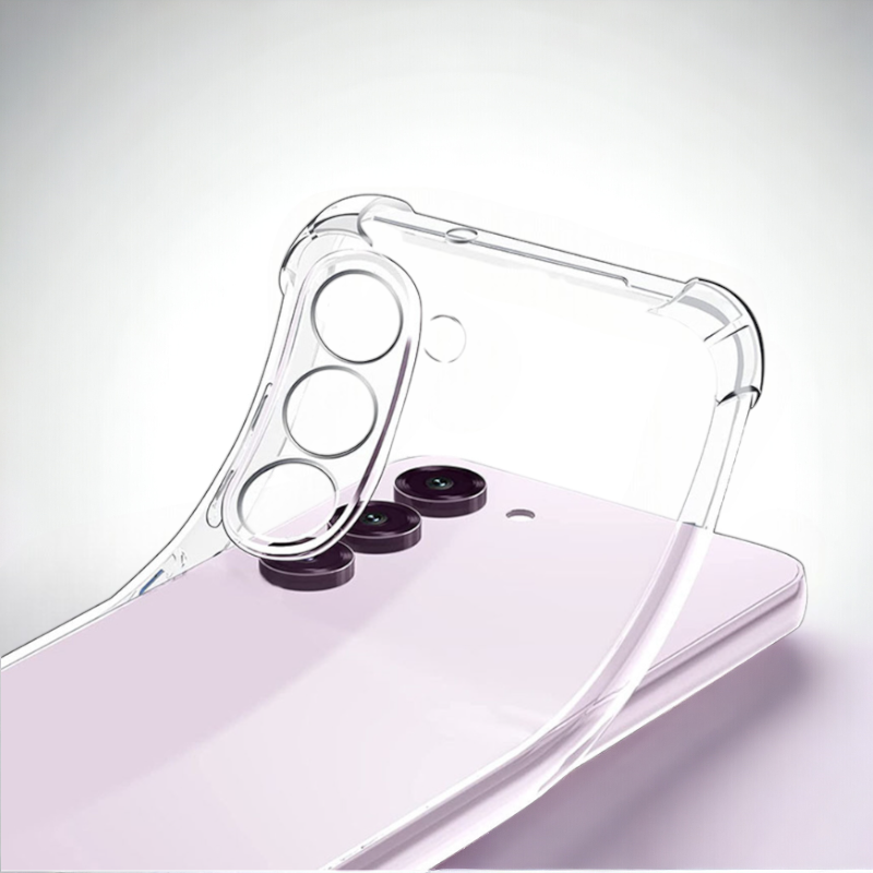 Silikonski ovitek "Clin Anti Shock" za Samsung Galaxy A15 (1.5 mm) - Transparent – Infostyle – Prozorna / TPU silikon