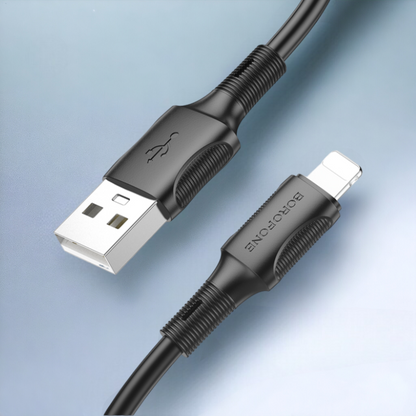 Polnilni in podatkovni kabel "BX80 Succeed" USB - lightning – Borofone
