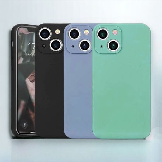 Silikonski ovitek "Lens" za iPhone 14 – Infostyle – Modra / TPU silikon