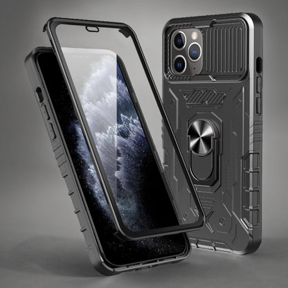 Ovitek "protect" za iPhone 11 – Infostyle – Črna / PC + TPU silikon