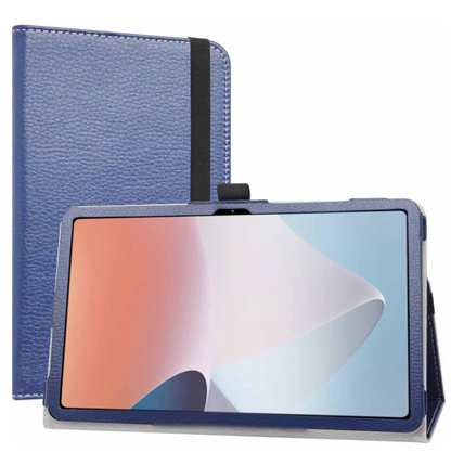Preklopna torbica za tablični računalnik Oppo Pad Air 10.4" – JRTAL – Temno modra / PU usnje + mikrovlakna
