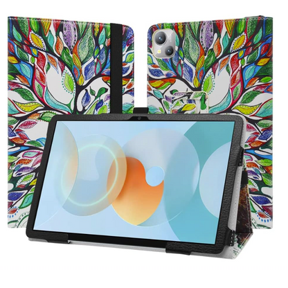 Preklopna torbica "Love Tree" za Blackview Tab 13 – JRTAL – Zelena / PU usnje + mikrovlakna