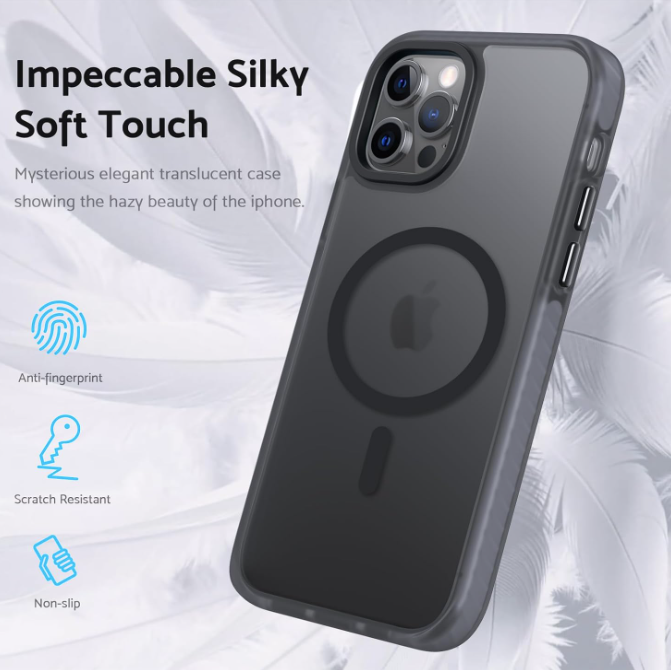 Ovitek "Magnetic Translucent" za iPhone 12/12 Pro – DASFOND