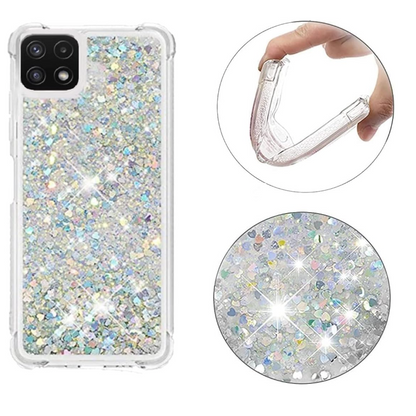 Silikonski ovitek "Floating Glitter" za Samsung Galaxy A22 5G – Infostyle