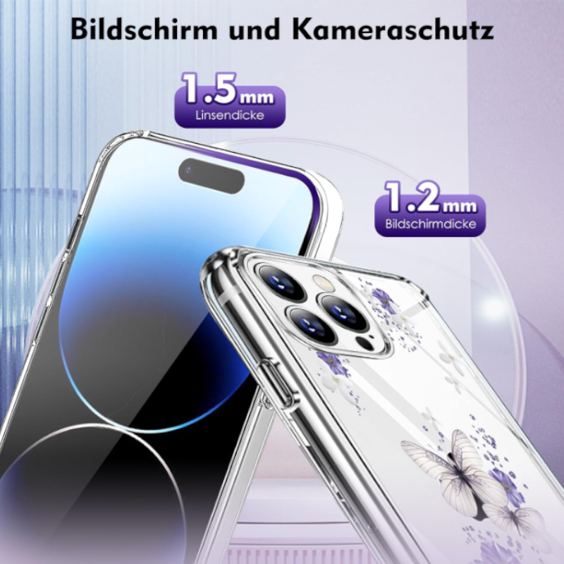 Silikonski ovitek "Butterfly" za iPhone 15 Pro – Infostyle