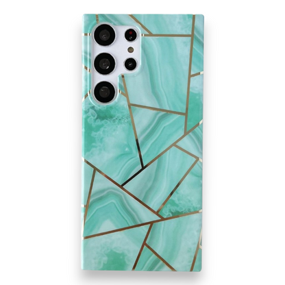 Silikonski ovitek "Marble" za Samsung Galaxy S22 Ultra – Infostyle – Zelena / TPU silikon