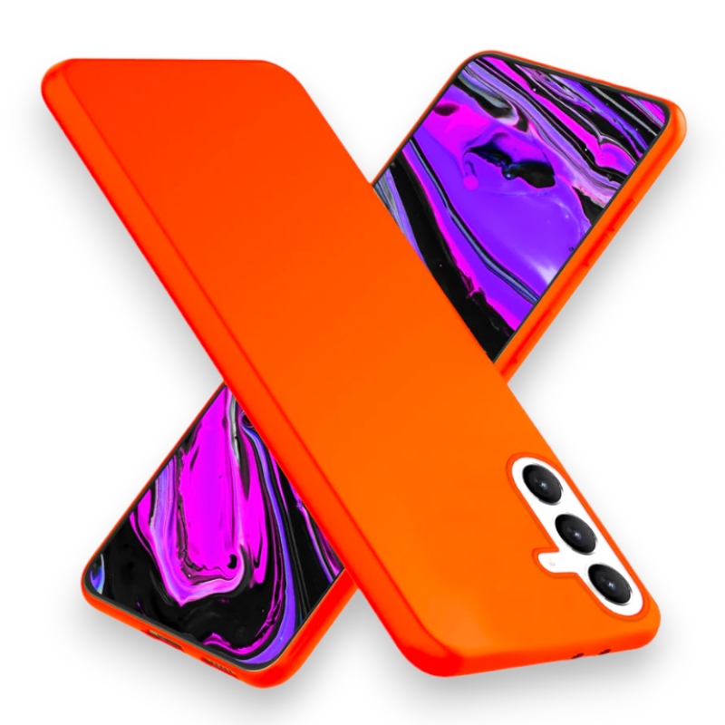 Silikonski ovitek "Neon Nalia" za Samsung Galaxy S24 Plus – Oranžna / TPU silikon