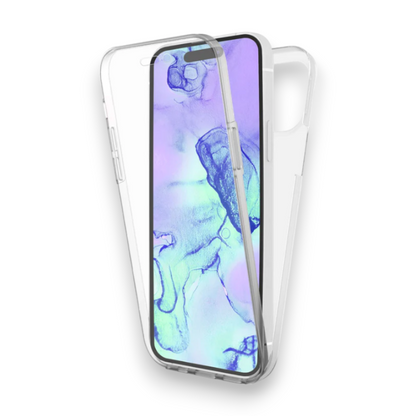 Ovitek "Clear 360° Nalia" za iPhone 15 – Prozorna / PC + TPU silikon