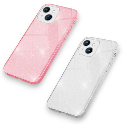 Ovitek "Bling Glitter Nalia" za iPhone 15 – Srebrna / TPU silikon