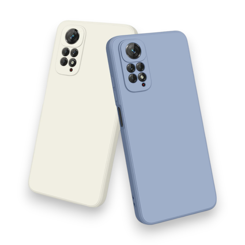 Komplet 2x silikonski ovitek "Soft" za Xiaomi Redmi Note 11 Pro (bela in modra) – Infostyle – Modra / TPU silikon