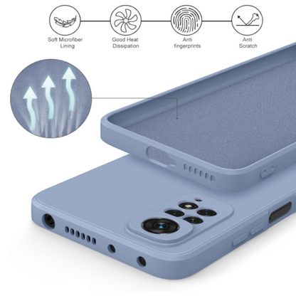 Komplet 2x silikonski ovitek "Soft" za Xiaomi Redmi Note 11 Pro (bela in modra) – Infostyle