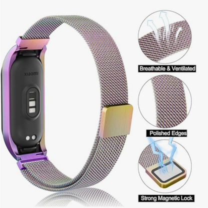 Kovinski pašček "Rainbow Metal" za Xiaomi Mi Band 7 – Infostyle