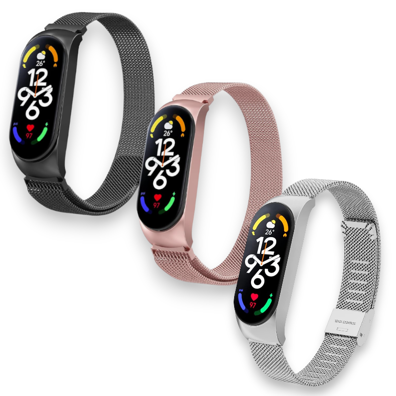 Kovinski pašček "Metal" za Xiaomi Mi Band 7 – Infostyle – Roza