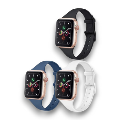 Komplet 3 silikonskih paščkov "Vancle Ultra thin" za Apple Watch 38/40/41/42/44/45 mm – Infostyle