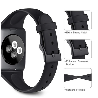 Komplet 3 silikonskih paščkov "Vancle Ultra thin" za Apple Watch 38/40/41/42/44/45 mm – Infostyle